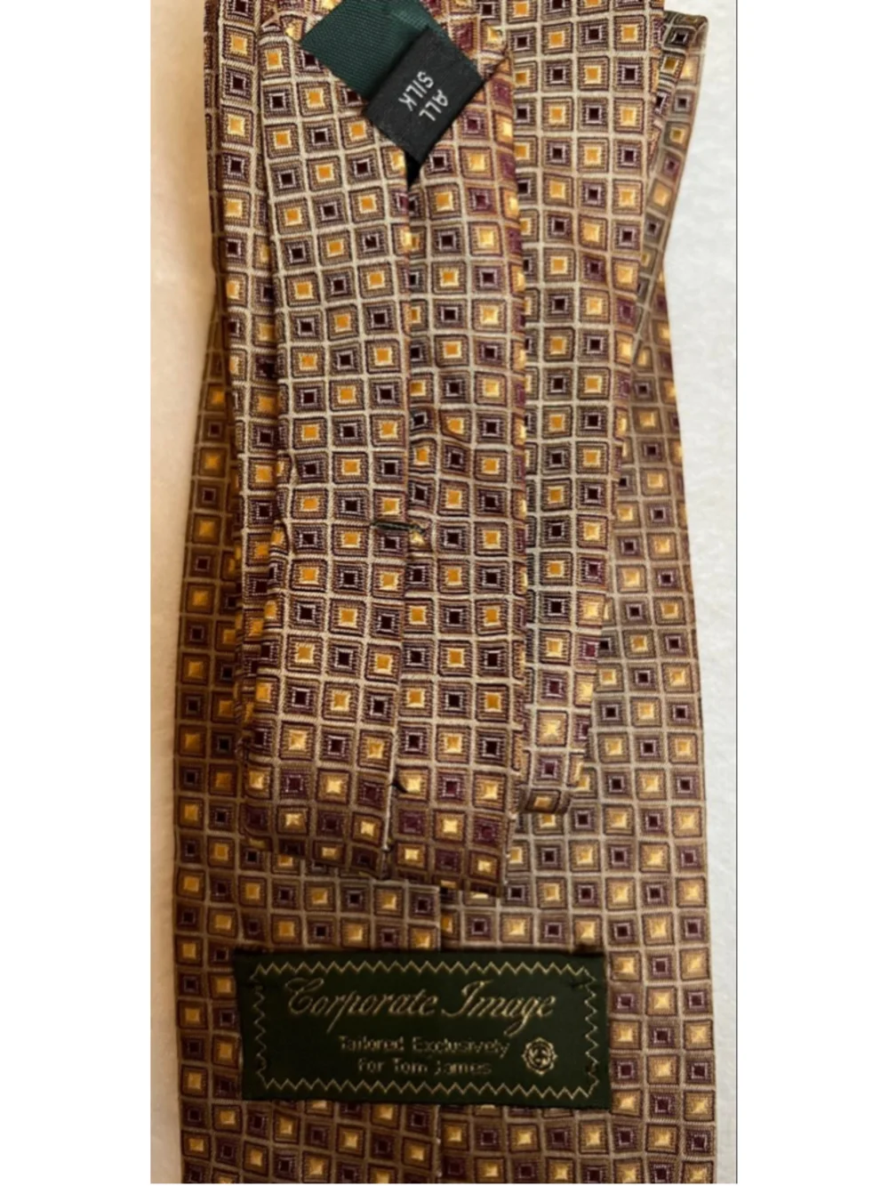 Silk tie corporate image